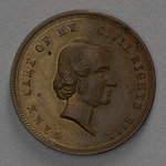 Charles Sumner “Take Care of My Civil Rights Bill” coin