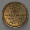 Charles Sumner “Take Care of My Civil Rights Bill” coin