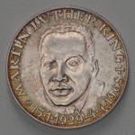 Martin Luther King "Without Violence We March Hand in Hand for Liberty" coin