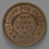 "Millions for Freedom Not One Cent for Slavery" coin