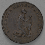 "Am I Not a Man and a Brother" token