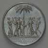 "Extinction of Colonial Slavery" aluminum medal