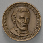 Emancipation Proclamation 100th Anniversary medal featuring Abraham Lincoln