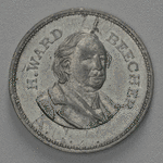 H. Ward Beecher coin