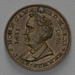 Charles Sumner bronze coin