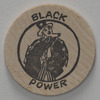 Burn Baby Burn/Black Power wood token