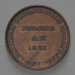 American Colonization Society one-cent coin