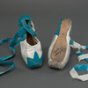 Pointe shoes from Parade, autographed by Julianne Kepley