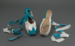Pointe shoes from Parade, autographed by Julianne Kepley