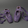 Pointe shoes worn by Elizabeth Parkinson