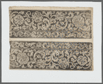 Textile proof - woodcut pattern for lace