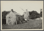 Windmill behind John Howard Payne cottage and Mulford place. East side Main Street. East Hampton, East Hampton