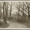 Corwin house. West side Middle Country Road, opp. Artist Lake. Formerly peak roof, now hip roof. Middle Island, Brookhaven