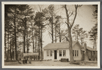 Pine Grove Lake Restaurant. North side Montauk Highway, in the fork of Forge River. M.F. Hallock prop. Moriches, Brookhaven