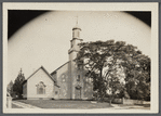 Presbyterian Church. East side Setauket Village Green. Erected 1811, dedicated May 24, 1812. Setauket Brookhaven