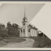 Presbyterian Church. South side Montauk Highway, east of Gerrard Road. Built about 1740, rebuilt 1828, old frame unhanged, recently renovated. South Haven, Brookhaven