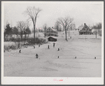 On Saturdays children of the neighborhood have ski races. Woodstock, Vermont