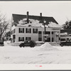 Center of town during skiing season. Woodstock, Vermont