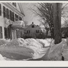 Street in Woodstock, Vermont. One of the oldest towns in New England. Woodstock, Vermont