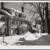 Street in Woodstock, Vermont. One of the oldest towns in New England. Woodstock, Vermont