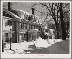 Street in Woodstock, Vermont. One of the oldest towns in New England. Woodstock, Vermont