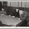 Farmers playing cards in pool room in town on a winter morning. Woodstock, Vermont