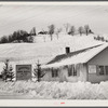 Ski hut and tow built by Clinton Gilbert, farmer in Woodstock, Vermont. The first ski town in the United States was built on this property and it has increased his income about twenty five percent, and enables him to do many repairs on this property