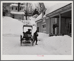 Old fashioned country peddler who goes from door to door selling hardware and groceries. Woodstock, Vermont