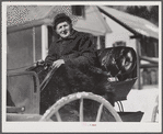 Mr. G.W. Clarke, seventy one years old farmer who has always lived in Vermont, brings butter to town to sell on Saturdays. Woodstock, Vermont