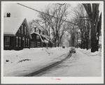 Main street looking toward center of town. Woodstock, Vermont