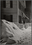 Center of town. Woodstock, Vermont. "Snowy night"