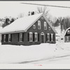 One of old homes on main street in Woodstock, Vermont