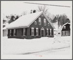 One of old homes on main street in Woodstock, Vermont