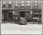 Storefronts in center of town. Woodstock, Vermont