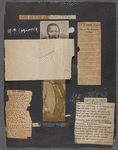 Scrapbook page with portrait of Miss Frances Anne Rollin 