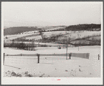 Drift fence and farm lands from Sugar Hill, near Franconia, New Hampshire