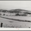 Drift fence and farm lands from Sugar Hill, near Franconia Notch, New Hampshire