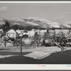Residential section in North Conway, New Hampshire