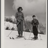 Skiers near Franconia, New Hampshire