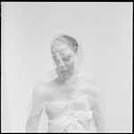 Double exposure of unidentified woman