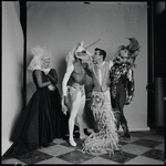 Unidentified dancers, Arthur Mitchell, Nicholas Magallanes, Eugene Tanner, and Richard Thomas in John Butler's "The Unicorn, the Gorgon, and the Manticore"