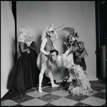 Unidentified dancers, Arthur Mitchell, Nicholas Magallanes, Eugene Tanner, and Richard Thomas in John Butler's "The Unicorn, the Gorgon, and the Manticore"