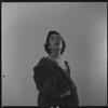 Woman modeling fur