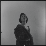Woman modeling fur