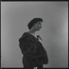 Woman modeling fur