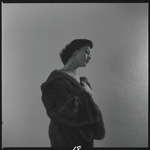 Woman modeling fur
