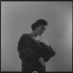 Woman modeling fur