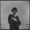Woman modeling fur