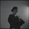 Woman modeling fur