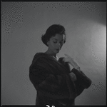 Woman modeling fur